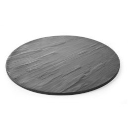 Serviravimo lėkštė šiferio imitacija melamino sk. 430 mm – Hendi 561416