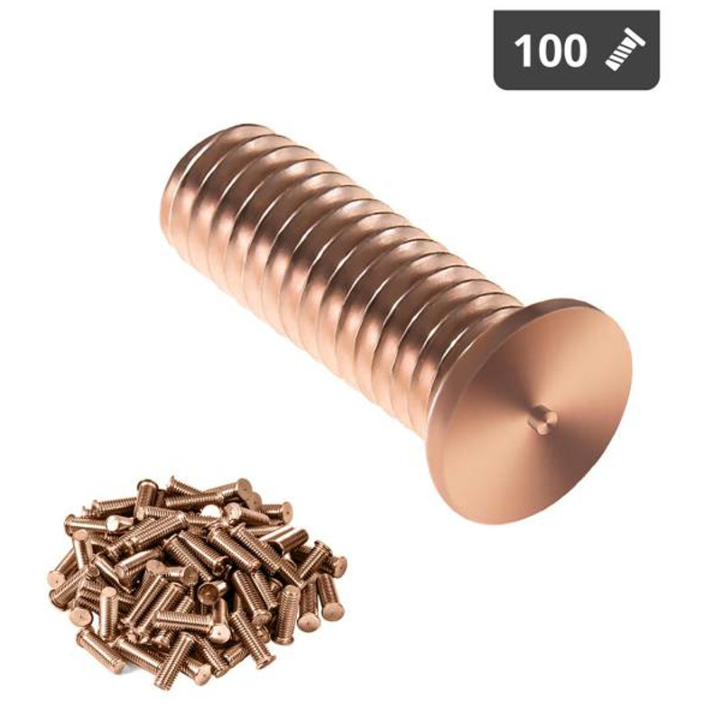 Suvirinimo kaiščiai suvirinimo aparatams variu dengtas plienas M3 10mm Stamos Vokietija 100 vnt.