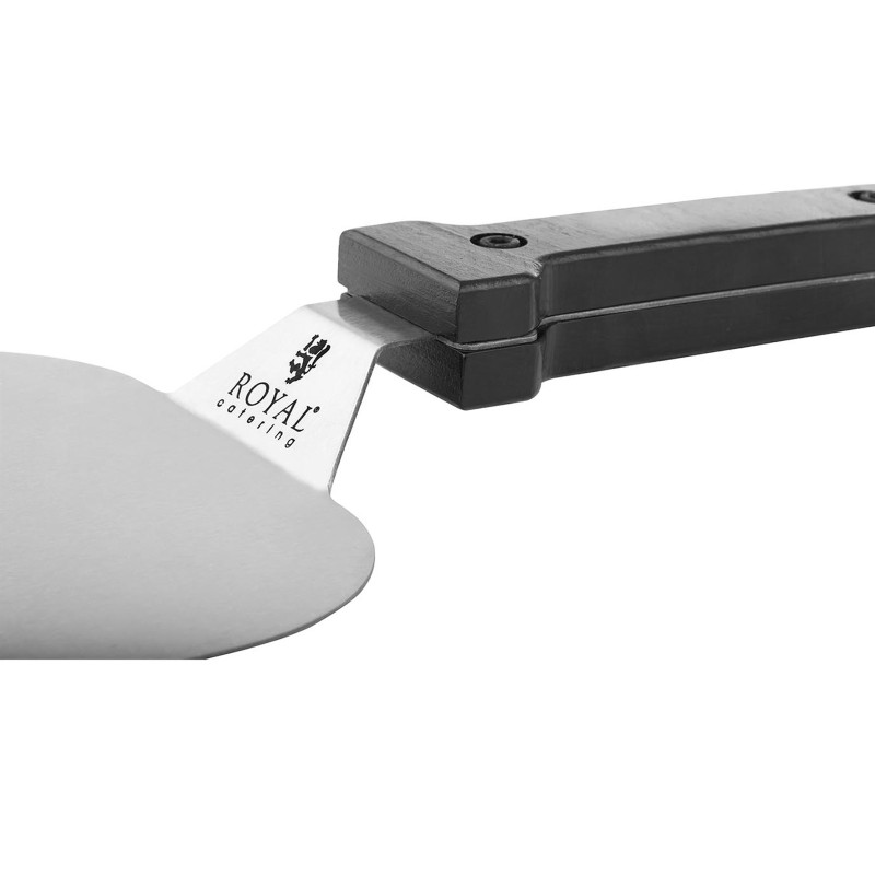 Didelis picos serviravimo kastuvas 38cm su medine rankena Royal Catering RCPS-380/180