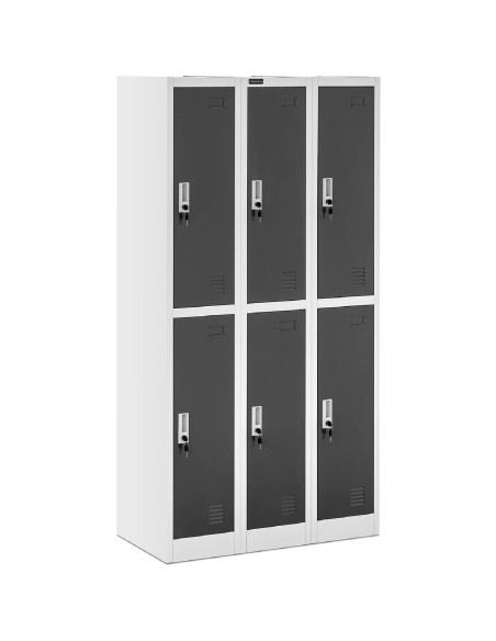 Spintelė su spintelėmis, metalinė, rūbinei, 6 spintelės raktui Spintelė su spintelėmis, metalinė, rūbinei, 6 spintelės raktui