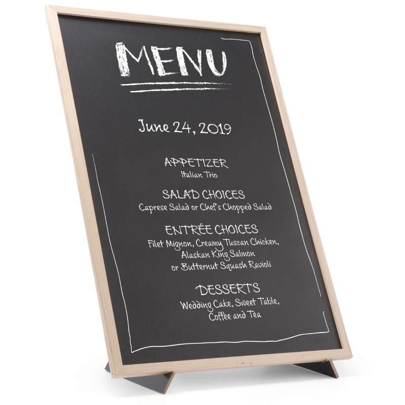 Reklaminė informacinė lenta MENIU su pagrindu 40x60 cm - Hendi 664131