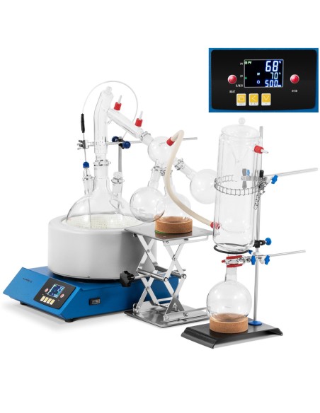 Trumpo kelio atskyrimo laboratorijos distiliatorius 5L 1800rpm 1100W Trumpo kelio atskyrimo laboratorijos distiliatorius 5L 1800rpm 1100W