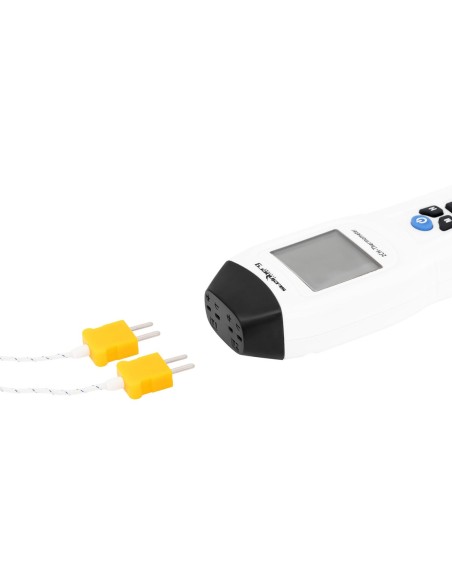 Termometras pramoninis temperatūros matuoklis 2 kanalų K/J/E/T LCD diapazonas -200 iki 1370 C Termometras pramoninis temperatūros matuoklis 2 kanalų K/J/E/T LCD diapazonas -200 iki 1370 C