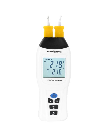 Termometras pramoninis temperatūros matuoklis 2 kanalų K/J/E/T LCD diapazonas -200 iki 1370 C Termometras pramoninis temperatūros matuoklis 2 kanalų K/J/E/T LCD diapazonas -200 iki 1370 C