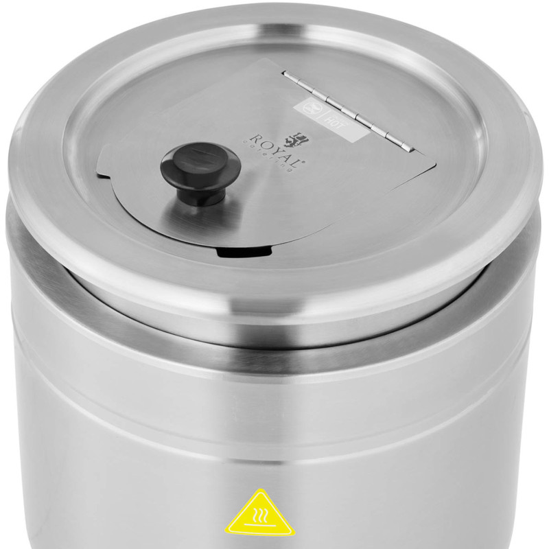 Puodinis elektrinis termosas sriubai 11 l 400 W 30-80C sidabrinis