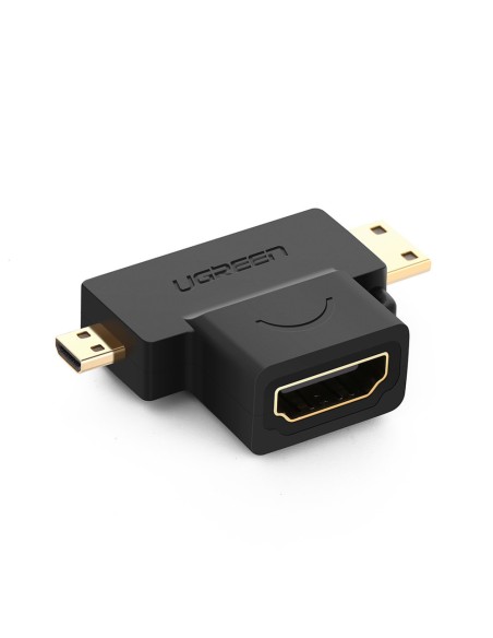 Adapterio adapteris iš HDMI jungties A tipo mini HDMI - mikro HDMI Adapterio adapteris iš HDMI jungties A tipo mini HDMI - mikro HDMI