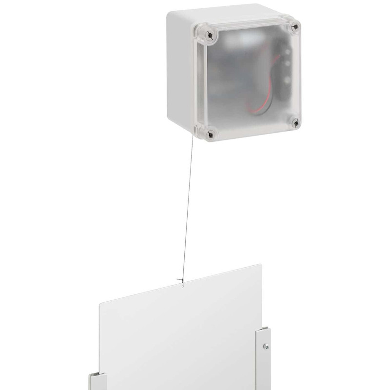 Automatinis vištidės durų atvartas su šviesos jutikliu, akumuliatoriumi maitinamas LCD