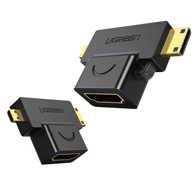 Adapterio adapteris iš HDMI jungties A tipo mini HDMI - mikro HDMI