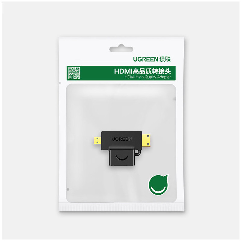 Adapterio adapteris iš HDMI jungties A tipo mini HDMI - mikro HDMI