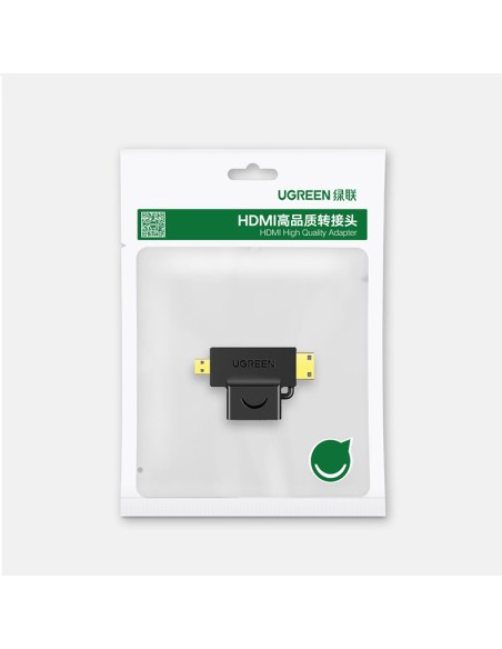 Adapterio adapteris iš HDMI jungties A tipo mini HDMI - mikro HDMI Adapterio adapteris iš HDMI jungties A tipo mini HDMI - mikro HDMI