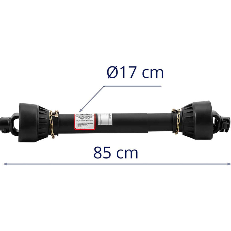 Kardaninis velenas šarnyrinis teleskopinis velenas 85-110 cm 1 3/8'' 6 dantukai