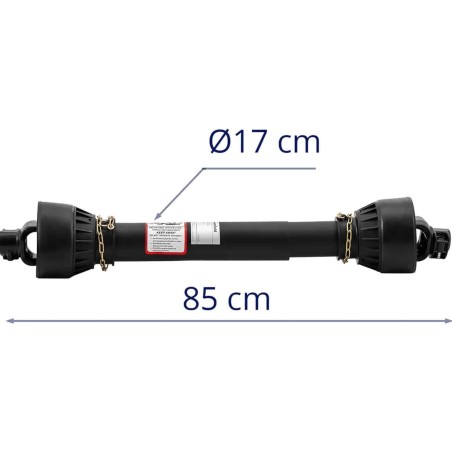 Kardaninis velenas šarnyrinis teleskopinis velenas 85-110 cm 1 3/8'' 6 dantukai Kardaninis velenas šarnyrinis teleskopinis velenas 85-110 cm 1 3/8'' 6 dantukai