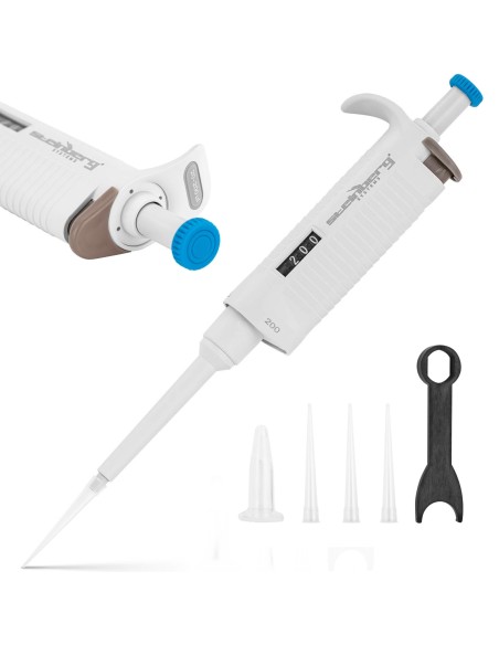 Vieno kanalo laboratorinė pipetė 0,02-0,2 ml Vieno kanalo laboratorinė pipetė 0,02-0,2 ml