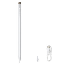 Aktyvus rašiklis iPad Pro Air su antgaliu talpiniams ekranams baltas
