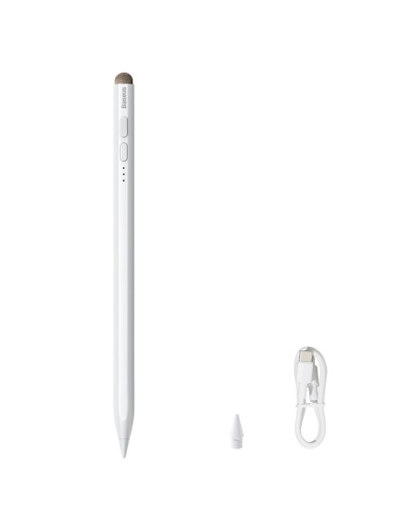 Aktyvus rašiklis iPad Pro Air su antgaliu talpiniams ekranams baltas Aktyvus rašiklis iPad Pro Air su antgaliu talpiniams ekranams baltas