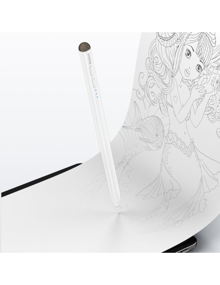 Aktyvus rašiklis iPad Pro Air su antgaliu talpiniams ekranams baltas Aktyvus rašiklis iPad Pro Air su antgaliu talpiniams ekranams baltas