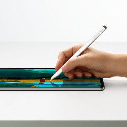 Aktyvus rašiklis iPad Pro Air su antgaliu talpiniams ekranams baltas
