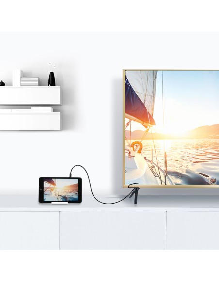 Adapterio adapteris iš HDMI jungties A tipo mini HDMI - mikro HDMI Adapterio adapteris iš HDMI jungties A tipo mini HDMI - mikro HDMI