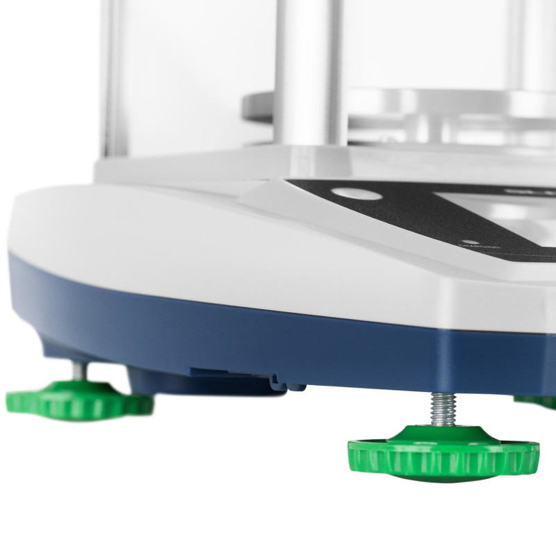 Analitiniai laboratoriniai svarstyklės su stikliniu dangteliu ir LCD jutikliniu skydeliu 300 g / 0,001 g