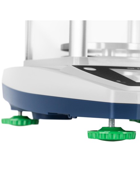 Analitiniai laboratoriniai svarstyklės su stikliniu dangteliu ir LCD jutikliniu skydeliu 300 g / 0,001 g