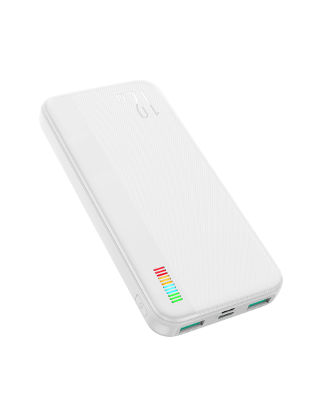 Powerbank 10000mAh Dazzling Series 12W balta Powerbank 10000mAh Dazzling Series 12W balta
