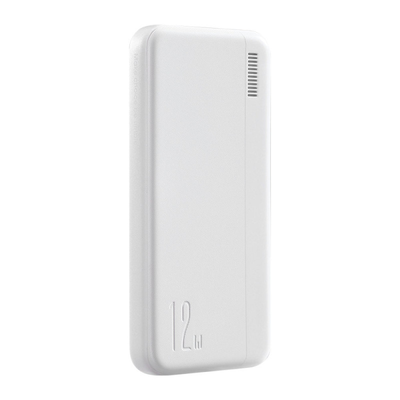 Powerbank 10000mAh Dazzling Series 12W balta
