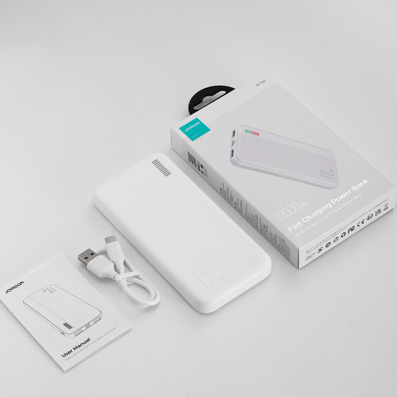 Powerbank 10000mAh Dazzling Series 12W balta