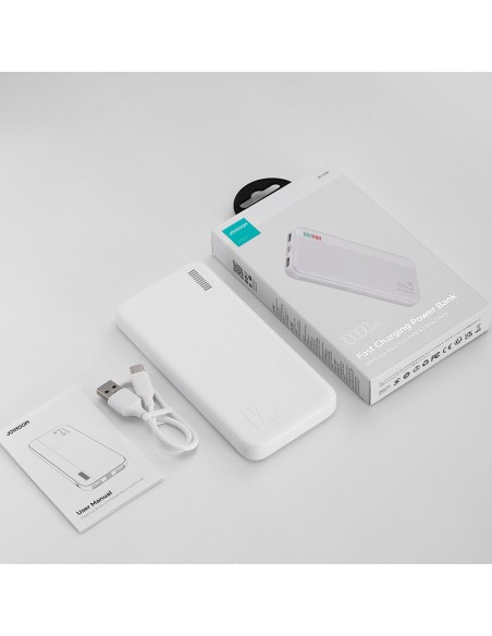 Powerbank 10000mAh Dazzling Series 12W balta Powerbank 10000mAh Dazzling Series 12W balta