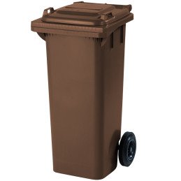 Šiukšlių dėžė BIO atliekoms EUROPLAST 80L ruda