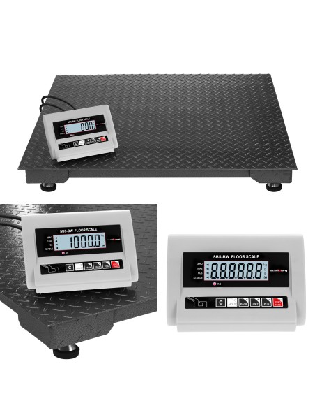 Elektroninės sandėlio krovininės svarstyklės LCD iki 1 tonos 1T Elektroninės sandėlio krovininės svarstyklės LCD iki 1 tonos 1T