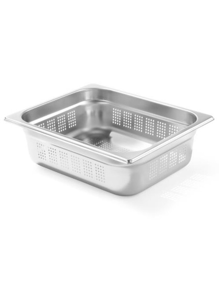 GN 1/2 perforuotas konteineris, aukštis 100 mm - Hendi 802427