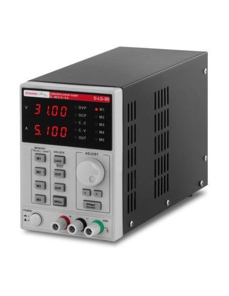 Laboratorinis maitinimo šaltinis su atminties funkcija 0-30VDC 0-5A S-LS-30 Laboratorinis maitinimo šaltinis su atminties funkcija 0-30VDC 0-5A S-LS-30