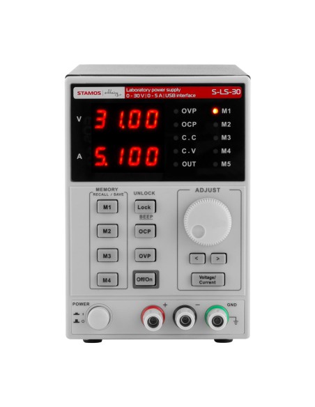 Laboratorinis maitinimo šaltinis su atminties funkcija 0-30VDC 0-5A S-LS-30 Laboratorinis maitinimo šaltinis su atminties funkcija 0-30VDC 0-5A S-LS-30