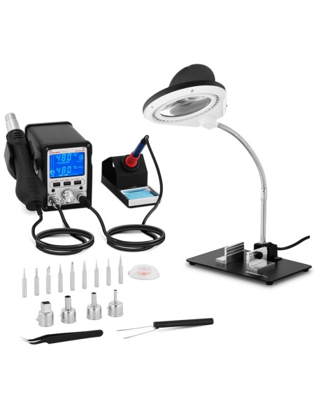 HOT AIR 70W LCD lituoklis S-LS-45 S - RINKINYS 21vnt. HOT AIR 70W LCD lituoklis S-LS-45 S - RINKINYS 21vnt.