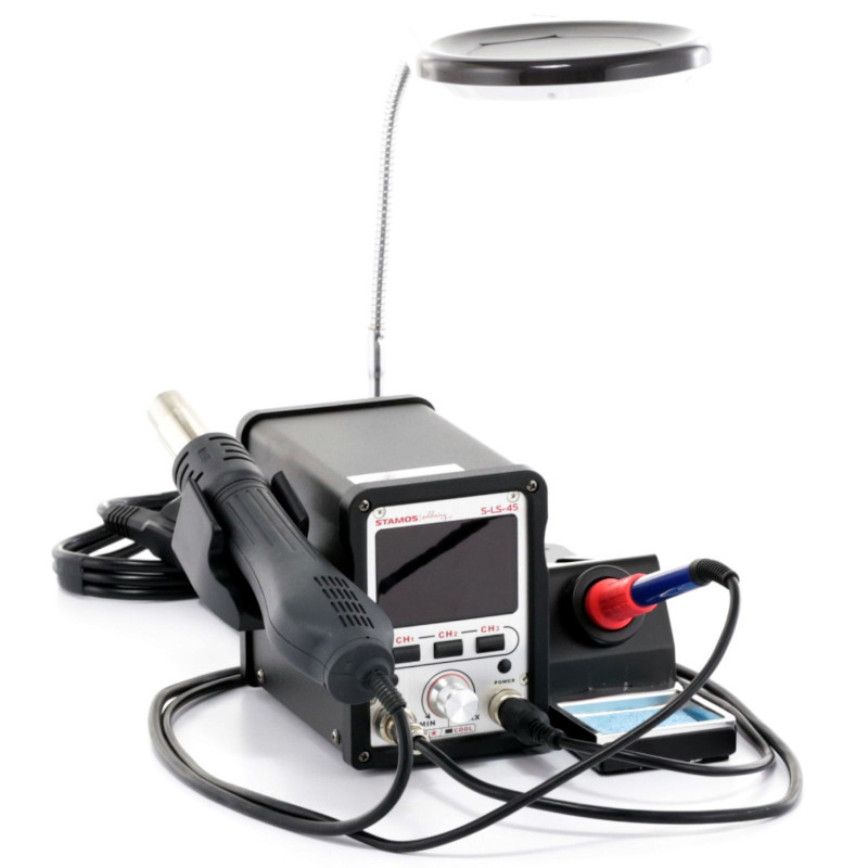 HOT AIR 70W LCD lituoklis S-LS-45 S - RINKINYS 21vnt.