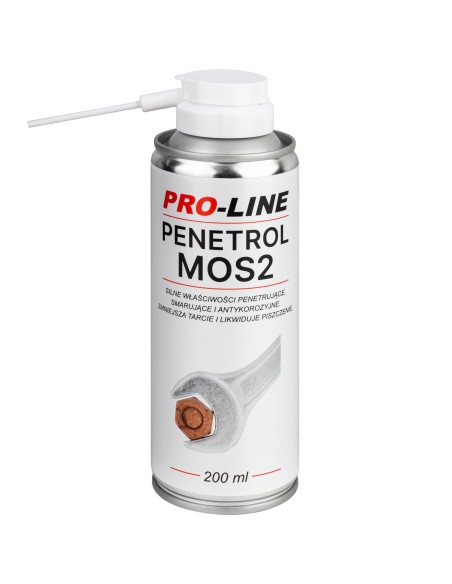 Stipriai įsiskverbiantis rūdžių valiklis PENETROL MoS2 PRO-LINE purškiklis 200ml Stipriai įsiskverbiantis rūdžių valiklis PENETROL MoS2 PRO-LINE purškiklis 200ml