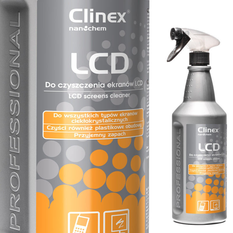 Skystis CLINEX LCD 1L telefonų ekranų ir LCD monitorių valymui