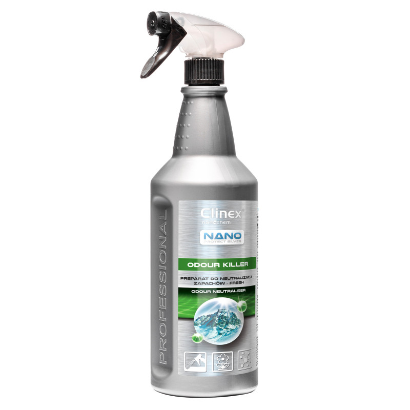 Oro gaiviklis kvapams neutralizuoti CLINEX Nano Protect Silver Odor Killer - Fresh 1L