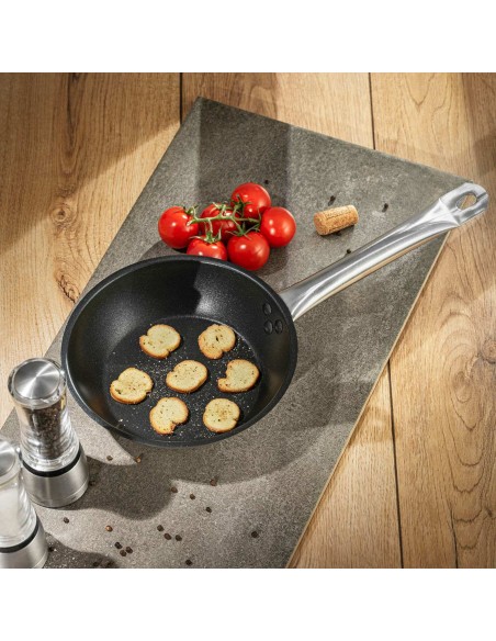 Plieninė keptuvė su nepridegančiu paviršiumi dujų indukcijai 20 cm 28 cm - 2 vnt