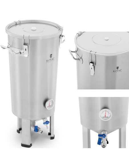 Konteinerių fermentacijos katilas nerūdijančio plieno alaus fermentatorius 20L Konteinerių fermentacijos katilas nerūdijančio plieno alaus fermentatorius 20L