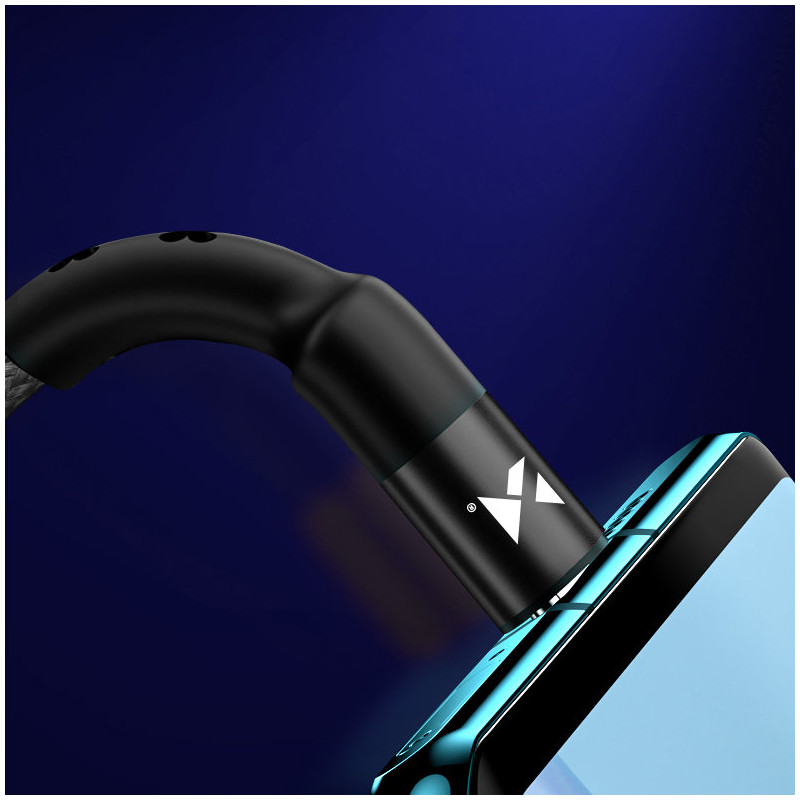 USB-C kabelis USB-C maitinimo tiekimas 18W 1m juodas