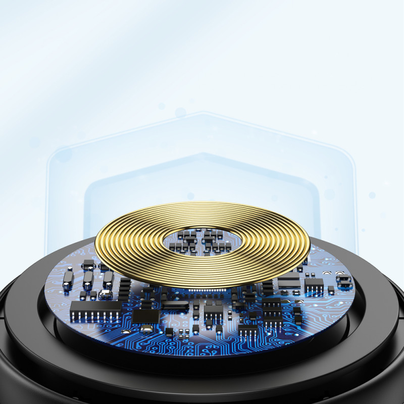 Qi 10W belaidis įkroviklis + USB laidas - micro USB juodas