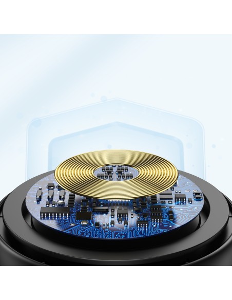 Qi 10W belaidis įkroviklis + USB laidas - micro USB juodas