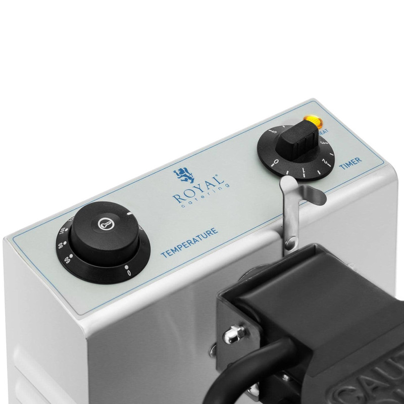 Apvali vaflinė keptuvė ketvirčiams vafliams sk. 17cm 1200W