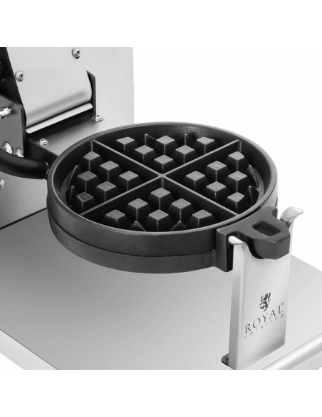 Apvali vaflinė keptuvė ketvirčiams vafliams sk. 17cm 1200W Apvali vaflinė keptuvė ketvirčiams vafliams sk. 17cm 1200W