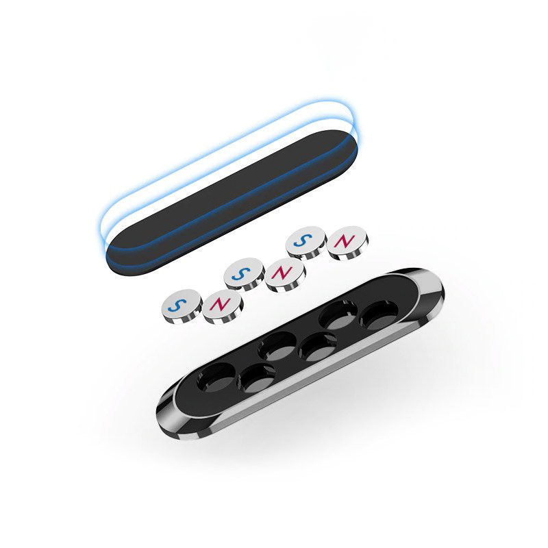 Juodas magnetinis telefono laikiklis prietaisų...