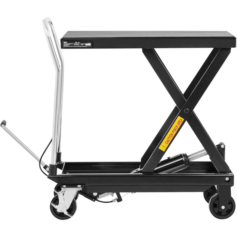 Žirklinis stalinis vežimėlis transportiniam kėlimui 815 x 500 mm 500 kg