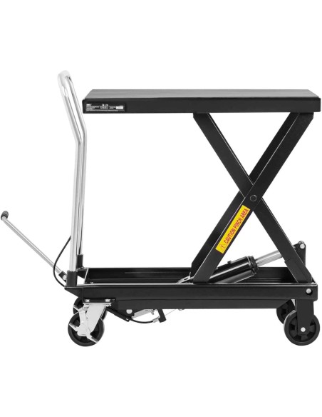 Žirklinis stalinis vežimėlis transportiniam kėlimui 815 x 500 mm 500 kg Žirklinis stalinis vežimėlis transportiniam kėlimui 815 x 500 mm 500 kg