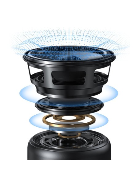 Nešiojamas belaidis Bluetooth garsiakalbis 5W juodas Nešiojamas belaidis Bluetooth garsiakalbis 5W juodas