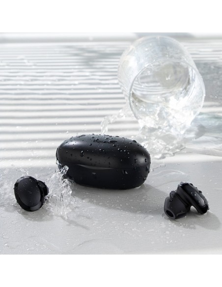 Belaidės į ausis įdedamos ausinės TWS Bluetooth 5.0 vandeniui atsparios Encok W11 juodos spalvos